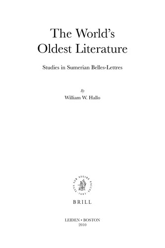 Copertina di The world's oldest literature
