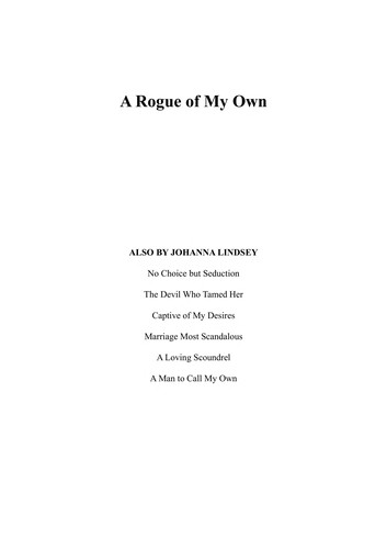 Copertina di A Rogue of My Own