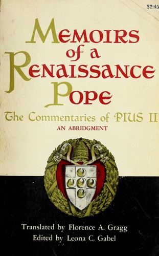 Copertina di Commentarii rerum memorabilium
