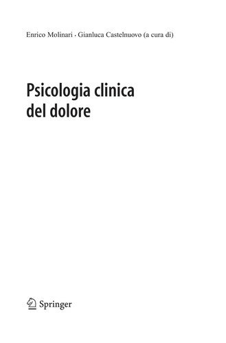 Copertina di Psicologia clinica del dolore