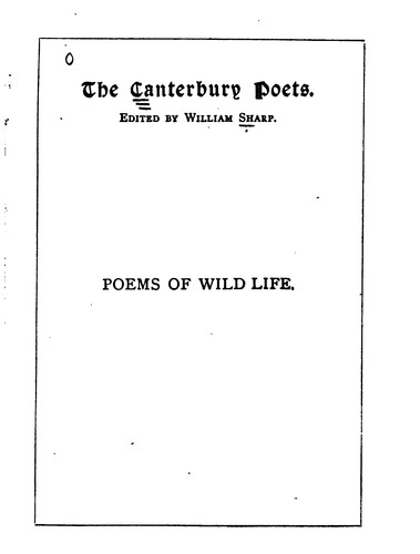 Copertina di Poems of wild life