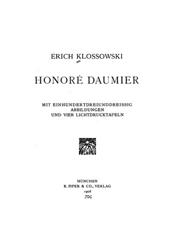 Copertina di Honoré Daumier