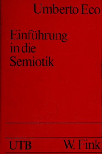 Copertina di Einführung in die Semiotik