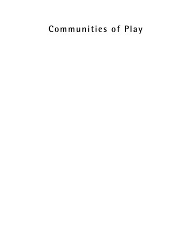 Copertina di Communities of play