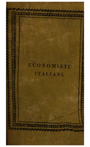 Copertina di Scrittori classici italiani di economia politica ...