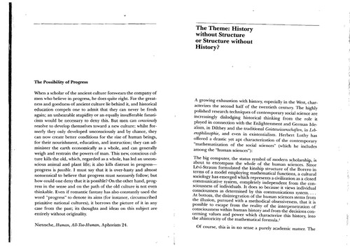 Copertina di History and structure