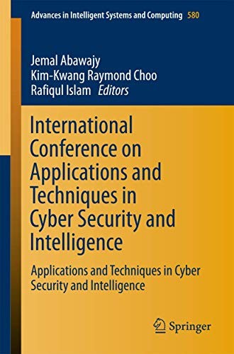 Copertina di International Conference on Applications and Techniques in Cyber Security and Intelligence