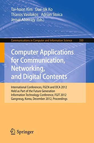 Copertina di Computer Applications for Communication, Networking, and Digital Contents