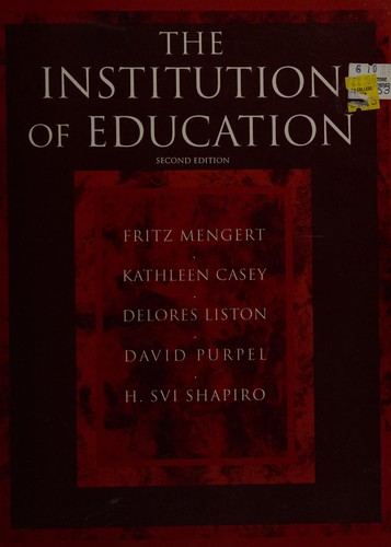 Copertina di The institution of education