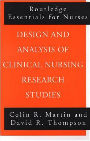 Copertina di Design and analysis of clinical nursing research studies