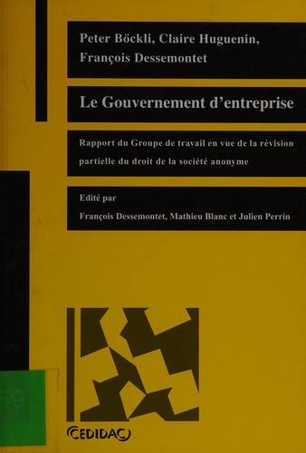 Copertina di Le gouvernement d'entreprise