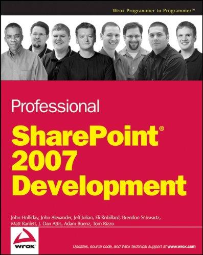 Copertina di Professional SharePoint 2007 development
