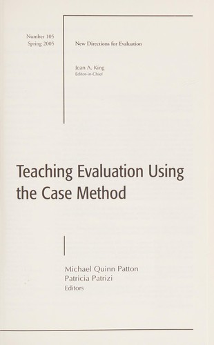 Copertina di Teaching evaluation using the case method