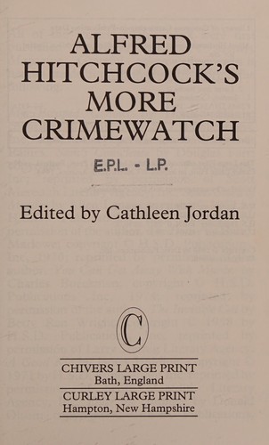 Copertina di Alfred Hitchcock's more crimewatch