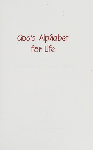 Copertina di God's alphabet for life