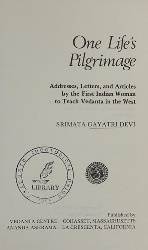 Copertina di One Life's Pilgrimage