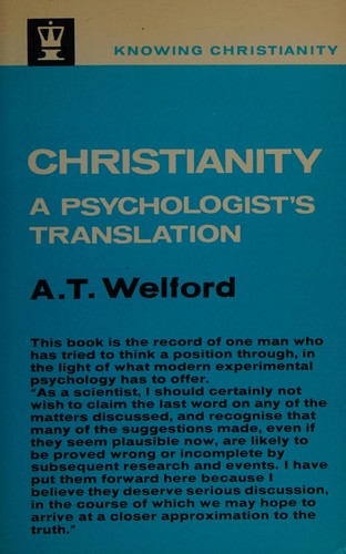 Copertina di Christianity: a psychologist's translation