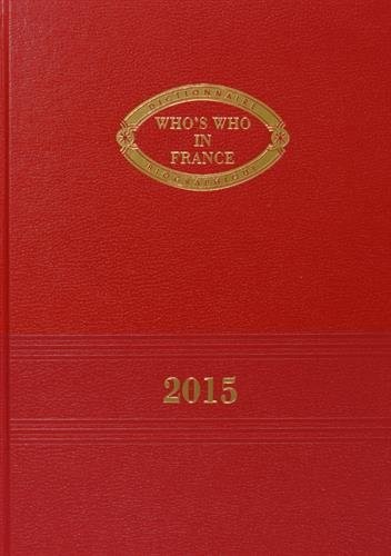 Copertina di WHO'S WHO in FRANCE 2015 - EDITION 2015