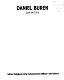 Copertina di Daniel Buren