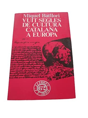 Copertina di Vuit segles de cultura Catalana a Europa