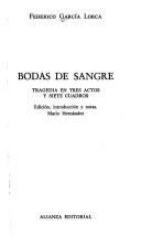 Copertina di Bodas de Sangre