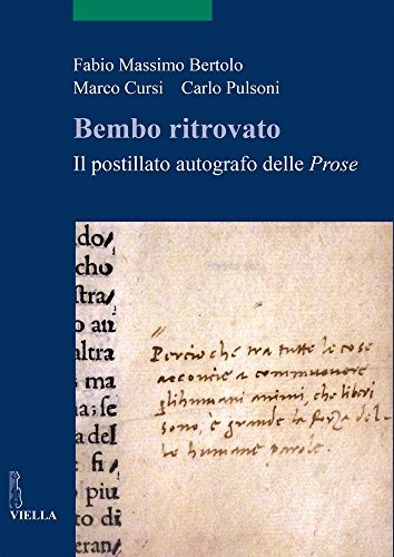 Copertina di Bembo ritrovato