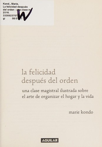 Copertina di La felicidad después del orden