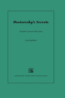 Copertina di Dostoevsky's secrets