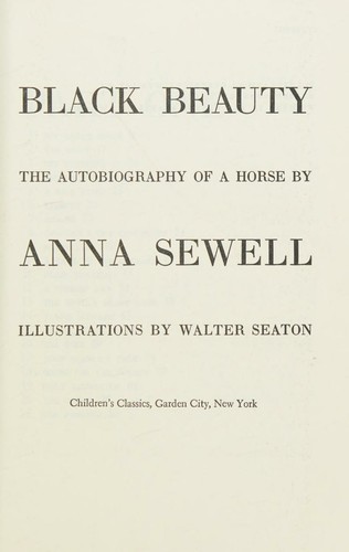 Copertina di Black Beauty the Autobiography of a Horse