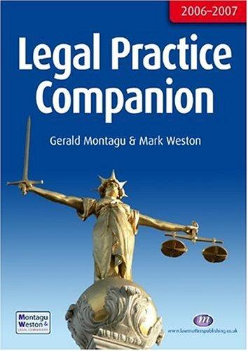 Copertina di Legal Practice Companion 2006-7 (Legal Practice Companions)