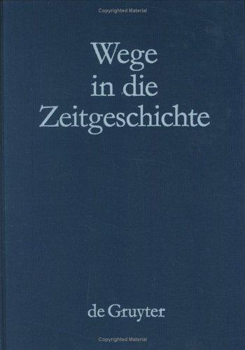Copertina di Wege in die Zeitgeschichte