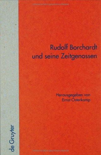 Copertina di Rudolf Borchardt und seine Zeitgenossen