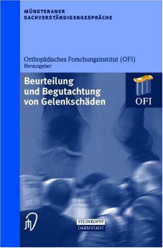 Copertina di Beurteilung und Begutachtung von Gelenkschäden