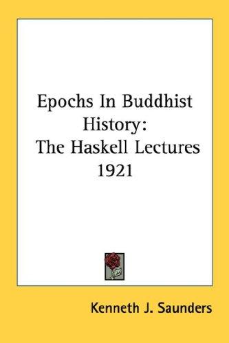 Copertina di Epochs in Buddhist history