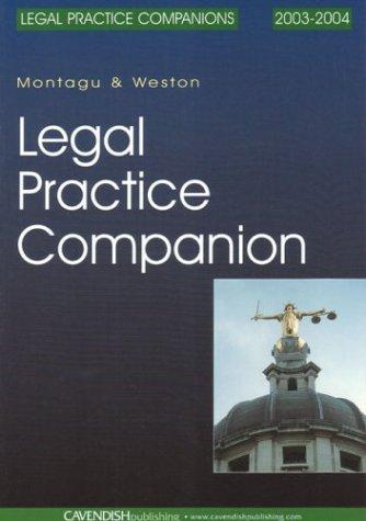 Copertina di Legal Practice Companion 2003/2004 (Legal Practice Course Companion)