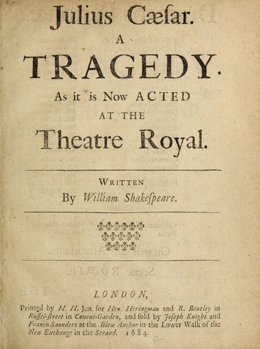 Copertina di Julius Caesar