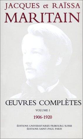 Copertina di Âuvres complètes, volume I, 1906-1920