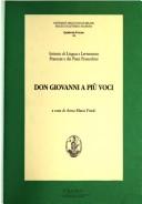 Copertina di Don Giovanni a più voci