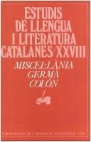 Copertina di Miscel·lània Germà Colón