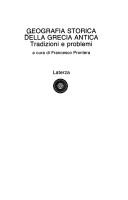 Copertina di Geografia storica della Grecia antica
