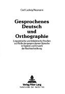 Copertina di Gesprochenes Deutsch und Orthographie