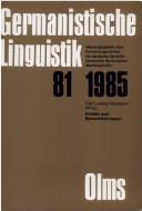 Copertina di Dialekt und Sprachstörungen