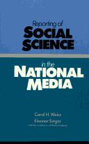 Copertina di Reporting of social science in the national media