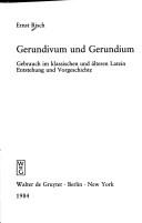 Copertina di Gerundivum und Gerundium