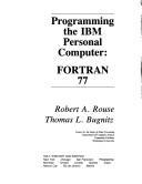Copertina di Programming the IBM Personal Computer