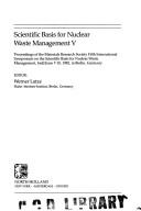 Copertina di Scientific Basis for Nuclear Waste Management V