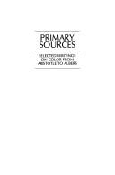Copertina di Primary Sources