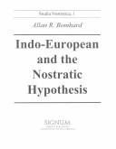 Copertina di Indo-European & the Nostratic Hypothesis (Studia Nostratica Series)