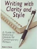 Copertina di Writing With Clarity and Style
