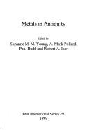 Copertina di Metals in antiquity